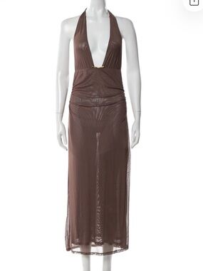 Caroline Constas brown/taupe cover up NWT!